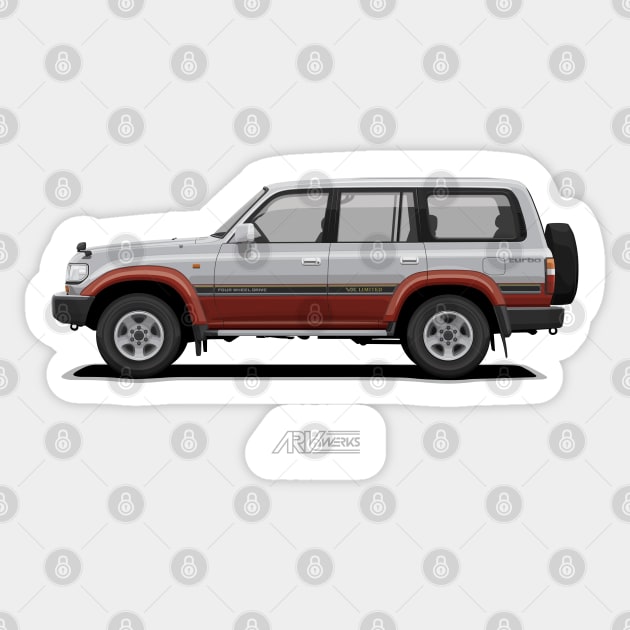 Toyota Land Cruiser 80 VX Limited Sticker by ARVwerks